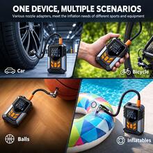 150PSI Portable Tire Inflator With Smart Digital Display, Fast Air Compressor With Auto Shut-Off & Led Light, Compact Air Pump For Car Tires, Motorcycles, Bikes & Sports Balls.7.4V 1500mAh - Wireless - View 7