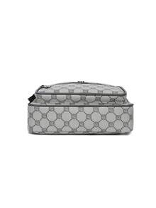 Men's Shoulder Bag Horizontal Square Versatile Youth Small Square Bag Large Capacity Casual Bag - Grey - View 7