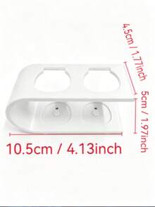 1pc Integrated Toothbrush Holder, 3D Printed Electric Toothbrush Desktop Storage Rack, Bathroom Vanity Organizer Box, Creative Shelf, Protects Charging Port From Residue, Designed To Collect Water Drips, Keeps Charging Port Clean And Hygienic, Suitable For Bathroom, Dorm Use - Multicolor - View 6