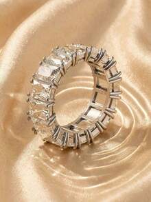 SWAROVSKI 5572695 Pave Crystal Bracelet, Curved Wave Open Bangle, Birthday Gift For Girlfriend - Silver - View 3
