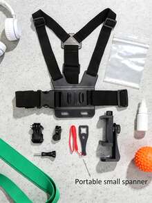 Mobile Phone Mount Strap Holder Kit With Adjustable Chest Strap Versatile Chest Phone Mount For Pov/Vlog Recording Fishing Cycling Body Camera Mount Vlog Outdoor Streaming Harness Compatible With Iphone Etc Phone Accessories Filming Equipment - Black - View 11