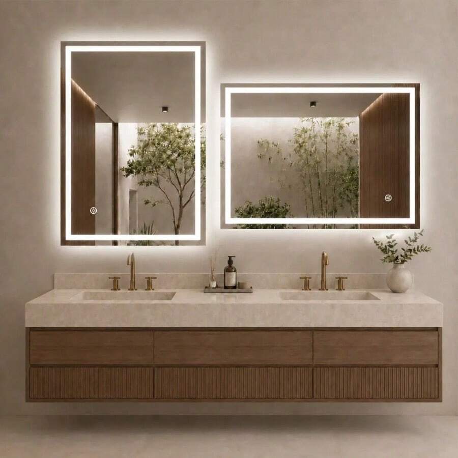 Bathroom Mirrors - Black - View 1