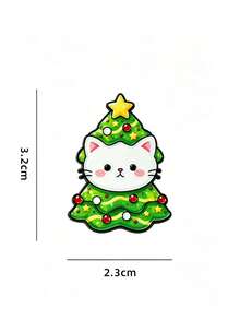 Alloy Enamel Pin/Brooch: Christmas Tree, Crystal Ball, Cat, Snowman, Wreath, Or Stocking – Gift For Backpacks - Multicolor - View 14