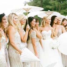6/10pcs Multi Size, Unfolded Diameter/40cm/60cm Wedding Umbrellas, Elegant Photography Props And Party Decorations, Suitable For Wedding Parties - Multicolor - View 10
