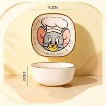 TOM AND JERRY. 1個官方正版超可愛陶瓷方碗，加厚防燙調料碟，耐用不褪色釉下彩，零食/沾醬多用途碗 - 彩色 - 查看 14