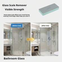 6Pcs/3pcs/1pc Glass Limescale Magic Scrub Cleaning Brush, Household Bathroom Mirror Shower Room Tile Powerful Limescale Water Stain Water Mark Removal Tool, Multi-Functional Window Glass Cleaning Tool - Multiple Styles - View 9