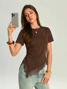 Women T-Shirts - Khaki - View 1
