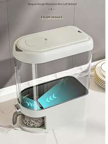 Rice Bucket Household Airtight Rice Storage Container Anti-Insect Anti-Moisture Kitchen Rice Dispenser - Multicolor - View 3