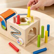 6-In-1 Color Sorting & Shape Matching Textile Drum Toy Set For Kids, Sensory Training Game Toy For Boys And Girls, Christmas Gift, Birthday Gift - Multicolor - View 7