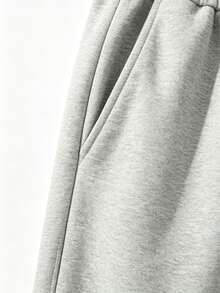 Men's Casual Sports Pants, New Straight Leg Drawstring Casual Pants, Best Gift Choice For Husband/Boyfriend, Autumn/Winter - Light Grey - View 10