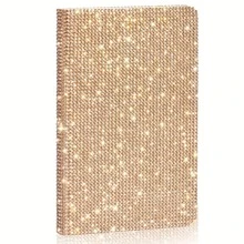 1pc Sparkling Rhinestone A6 Notebook - Glittering Diamond Hardcover Diary, Multi-Color Gemstone Decor, Women Office Desk Accessory, Journal | Charming Appearance | Shiny Cover, Adorable Notebook School Supplies - Multicolor - View 9