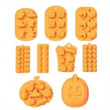 Halloween Silicone Baking Molds, Muffin & Candy Molds, Pumpkin, Devil, Skull, Ghost Shapes, Suitable For DIY Cake, Pudding, Ice Cube, Chocolate - Multicolor - View 5