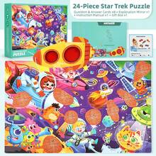 Explore Kids Puzzle Toy With Matching Clue Cards And Red Deciphering Glasses, Assemble Puzzle To Unlock Hidden Pattern, 2-In-1 Mysterious Treasure Hunt Game, Discover Little Secrets, Develop Observation And Concentration Skills, Suitable For 3+ Years Old Early Education - Multicolor - View 15