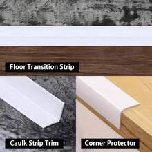 1pc 2m/78.74in Self Adhesive Wall Corner Protector Peel And Stick Flexible Corner Moulding Trim Floor Transition Strip Ceiling - Multicolor - View 9