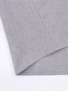 Men's Casual All-Polyester Plain Weave Chameleon High-Durability Shirt Set - Dusty Purple - View 7