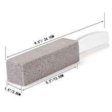 Long Handle Ergonomic Pumice Toilet Cleaning Brush, Portable Dirt Removal Tool For Bathroom, Sink, Pool, Surface- With Hook, Suitable For Hotel, Airbnb And Home Cleaning - Multiple Styles - View 3