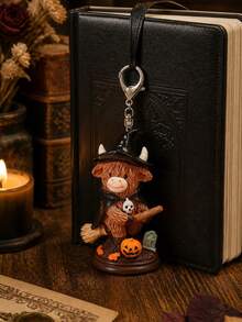 Halloween/Christmas Themed Highland Cow Acrylic Ornament. High-Definition Print, Wear-Resistant And Fade-Resistant,Suitable For Home Living Room - Multicolor - View 8