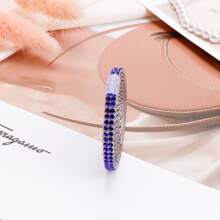1pc 2-Row Glass Rhinestone, Modern Self-Adhesive Clothing Decoration Accessory, Suitable For DIY - A - View 14