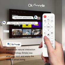 H96 MAX Android 14.0 TV Stick ATV Quad-Core WiFi6 2.4G/5.8Ghz BT5.0 4K AV1 Ultra HD Voice Control Smart Home Player - White - View 4