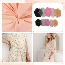 6 Pcs Women's Waist Button Fastener, Adjustable Clothing Buttons For Short Sleeve Skirt Sewing DIY - Multiple Styles - View 3