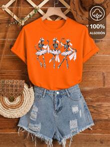 Women T-Shirts - Orange - View 1