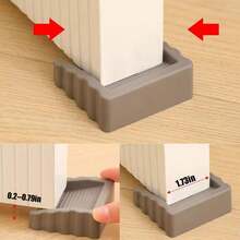 Rubber Door Wedge, Small Cube Door Stopper, Available In Black And Gray - Square - View 3