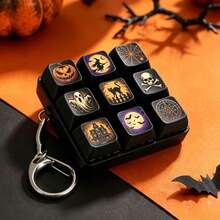1Pc Halloween 9 Keys Keycap Keychain, Cute Bag Charm Backpack Hanging Ornament, Halloween Party Favors Holiday Decoration Gift - Multicolor - View 2