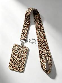 Leopard Print Card Holder Printed Card Bag Pendant, Bag Pendant Key Chain Wallet Business Bank Credit Card Holder For Men And Women, Suitable For Bag Decoration, Holiday Gift, Christmas Gift - Multicolor - View 13