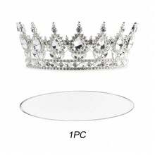 40pcs/12pcs/1pc Pink Rhinestone Crown Happy Birthday Acrylic Cake Topper Set, Gold Hollow Butterfly & Mini Ball Foam For GirlsBirthday Cake Decorations - Multicolor - View 17