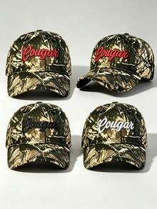 1pc Gothic Men Camo Hat Eougan Embroidered Hats For Men Adjustable Baseball Cap Fashionable Casual Hats Great For Travel, Parties, And Sun Protection - Camouflage - View 8