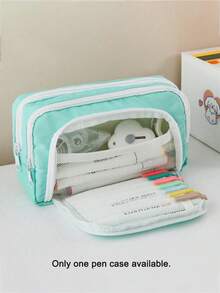 Back To School Large Capacity Pencil Case, Portable Stationery Storage Box, Suitable As Gift, Back To School Supplies, First Day Of School - Single Piece - View 11