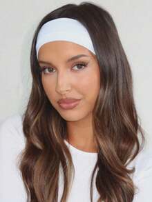 7pcs Random Wide Non-Slip Headband Set, Bohemian Leopard Print & Solid Color Elastic Headbands, Fashionable Women's Hair Accessories For Yoga, Makeup, Daily Wear - Multicolor - View 3