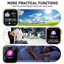 ZhiKexing 1.83 Inch Smart Watch, Compatible With IOS And Android Phones, (Answer/Make Calls), Multiple Sports Modes/Massive Watch Faces/Built-In Games/AI Voice Control/Unisex Sports Watch - View 3