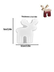 1/3pcs Christmas Silicone Candle Molds, Christmas Tree, Gingerbread Man, Reindeer Shapes, Easy Release And Reusable, DIY Aromatherapy Candles, Plaster, Epoxy Resin Casting Molds, Christmas Table Decor, Holiday Handmade Gift Making - Multicolor - View 8