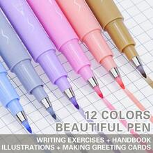 1 Set (6pcs/Set) Macaron Color Gel Pens, 0.5mm Ultra-Fine Tip, Quick-Drying Water-Based Ink, Comfortable Grip, Suitable For Drawing And Art Projects - Random Color and Style - View 9