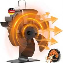 Hot-Selling Heat-Powered Fireplace Fan 5/6 Blades, Quiet Operation, Heat Circulation - View 8