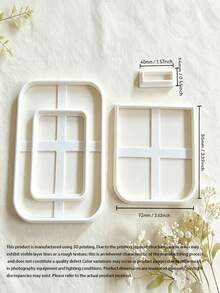 Polymer Clay Photo Frame Cutting Mold, Ceramic Art Photo Frame Mold, DIY Handmade Cutting Mold, Easily Cut Clay Into Exquisite Photo Frame Shapes, Smooth Edges, Clean Cutting Effect, Suitable For Polymer Clay, Air Dry Clay And Ceramic Clay - Multicolor - View 6