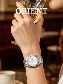 ORIENT Traditional Series Automatic Mechanical Women's Watch, White Dial With Numeric Scale, Dual Date, Stainless Steel Band, Minimalist Commuter Style, SNQ1T001WC - White - View 2