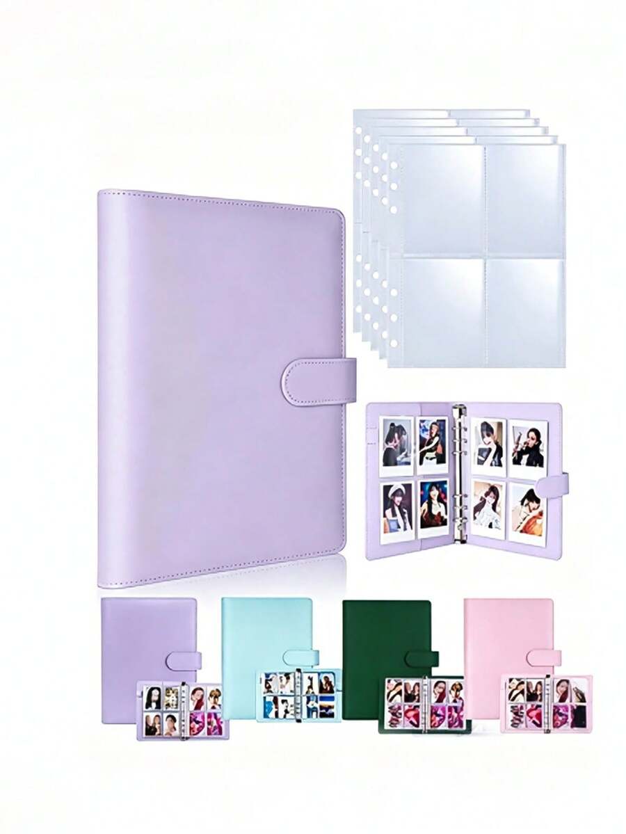 25/50 Inner Pages, A5 Size, Polypropylene, Double-Sided With 4 Pockets On Each Side, Suitable For Standard 3-Ring Binders, Hold 400 Cards, Widely Used.