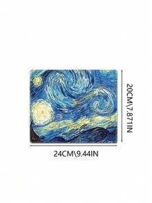 Van Gogh Cat Starry Night Large Gaming Mouse Pad, Micro-Woven Surface, Non-Slip Rubber Base, Suitable For Office And Home Use, Desktop Mouse Pad Decoration - View 15