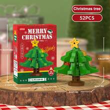 Bộ lắp ráp khối xây dựng lịch Advent Giáng Sinh 2026, bộ 12 mô hình mini Giáng Sinh, quà tặng Giáng Sinh, quà tặng tiệc, phù hợp cho trẻ từ 6 tuổi trở lên - Nhiều màu - Xem 15