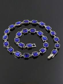 1pc 10mm Colorful Men's Hip Hop Cuban Link Necklace, European & American Street Style Accessory, Versatile Men's Fashion Jewelry, Couple Gift For Daily Wear, Holiday, Birthday - Colorful - View 21
