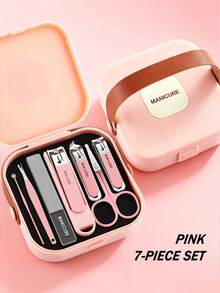VCHOSE 7pcs Nail Clippers Set, Portable Manicure Kit With Splash-Proof, Nail Trimmer, Nail Clipper, Nail Care Tools - Multicolor - View 22