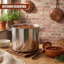Geezy Arian Gastro Deep Stainless Steel Stock Pots With Lids - Induction Base, All Hob Compatible, Durable & Dishwasher Proof - Great Kitchen Essential For Families Cooking Stew, Curry, Soup - View 7