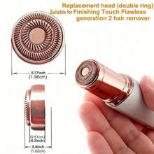 Facial Hair Remover Replacement Head, Compatible With Finishing Touch Flawless 2nd Generation Hair Remover, Dual Ring Painless Gentle Type, For Women - Multicolor - View 5