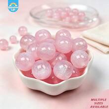 8/10/16mm Multicolor Mermaid Princess Fine Glitter Starry Sky Round Loose Beads, Resin Beads For DIY Bracelet, Necklace, Jewelry Making, Phone Chain, Decorative Beads, Handmade Accessories, Hair Accessories - 2 Brown - View 15