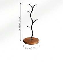 Nordic Style Vertical Tree-Shaped Cup Holder, Minimalist Coffee Cup Storage Rack, Living Room Desktop Key Holder, Kitchen Creative Organizer, Home Decor Accessory, High-Value Home Decoration Ornament, Ideal Housewarming Gift For Friends And Family - Multicolor - View 7