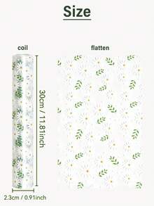 1 Roll Width 30/45cm/11.81in/17.72in Cabinet Lining, Easy To Clean Moisture-Proof Pad, Waterproof, Oil Resistant, Shelf Lining Can Be Trimmed, Suitable For Kitchen, Refrigerator, Table And Drawer, Floral Pattern Design, Simple And Atmospheric. - Chrysanthemum Cushion - View 2