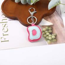 1pc Cute PU Alphabet Letter Keyring Wrist Lanyard Bag Pendant Halloween Party Travel Gift For Students Ladies Xmas - Multi-color 1 - View 37