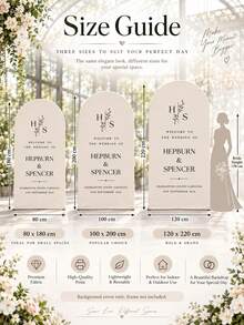 Customized Wedding Arch Fabric Decor Cover, Personalized Photo/Name/Date/Text, Polyester Double-Sided Stretch Backdrop, Party Decoration, Wedding Welcome Sign, Bridal Shower Gift, No Power Required, Suitable For Wedding, Birthday, Party - Multicolor - View 4